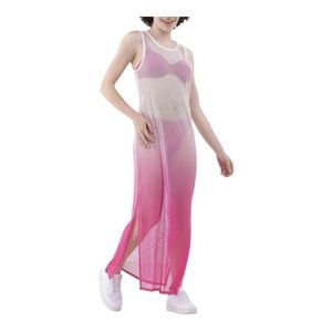 No Boundaries Mesh Maxi Swim Coverup Dress, Women's /Juniors Size XS (0-2)